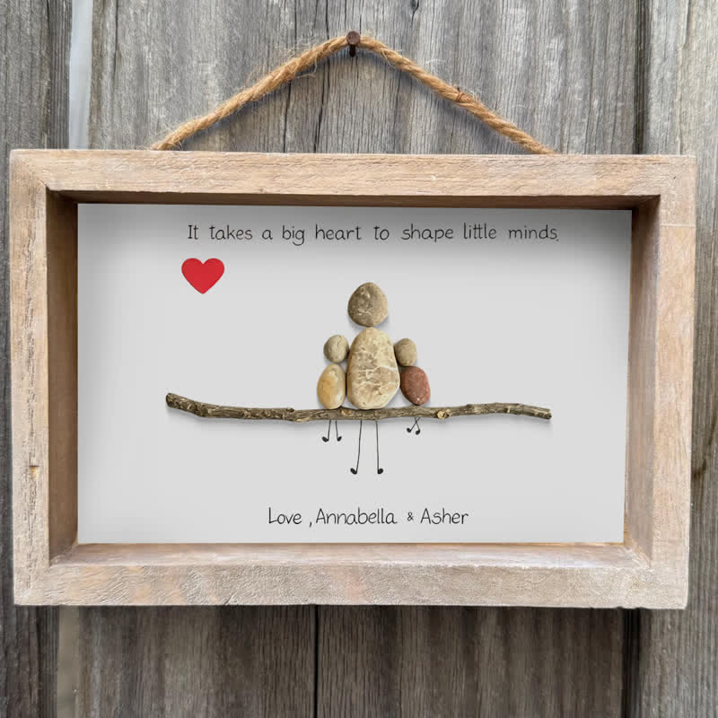 Love & Gratitude For Mom Personalized Name Sea Glass Framed Art - image 0