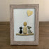A Family & Their Beloved Pets Sea Glass Framed Art - image 4