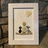 A Family & Their Beloved Pets Sea Glass Framed Art - image 0
