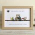 Heart-to-Heart Sister Bond Family Sea Glass Framed Art - Oak - 6" X 8" - image 7