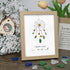 "Dreams Know The Way" Dreamcatcher Sea Glass Framed Art - Oak - 8" X 6" - image 5