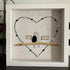 Bridal Shower & Wedding "Just Married" Sea Glass Framed Art - image 5
