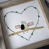 Bridal Shower & Wedding "Just Married" Sea Glass Framed Art - image 2