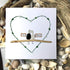 Bridal Shower & Wedding "Just Married" Sea Glass Framed Art - Seaglass Card - 8" X 8" - image 1