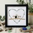 Bridal Shower & Wedding "Just Married" Sea Glass Framed Art - Black - 8" X 8" - image 8