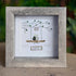 Custom "Just Married" Names & Date Sea Glass Framed Art - image 5