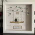 Custom "Just Married" Names & Date Sea Glass Framed Art - image 3