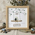 Custom "Just Married" Names & Date Sea Glass Framed Art - Oak - 8" X 8" - image 7