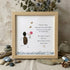 Meaningful Self-Love Uplifting Quote Sea Glass Framed Art - Oak - 8" X 8" - image 7