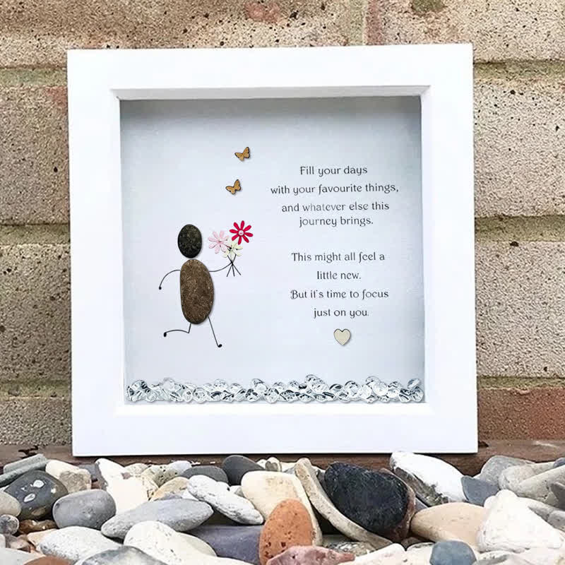 Meaningful Self-Love Uplifting Quote Sea Glass Framed Art - image 6