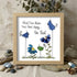 Colorful Birds & Flowers Inspirational Quote Sea Glass Framed Art - Oak - 8" X 8" - image 5