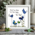 Colorful Birds & Flowers Inspirational Quote Sea Glass Framed Art - White - 8" X 8" - image 7