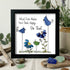 Colorful Birds & Flowers Inspirational Quote Sea Glass Framed Art - Black - 8" X 8" - image 6