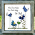 Colorful Birds & Flowers Inspirational Quote Sea Glass Framed Art - image 4