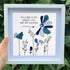 Birds & Flowers Cheerful Quote Sea Glass Framed Art - image 2
