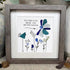 Birds & Flowers Cheerful Quote Sea Glass Framed Art - image 4