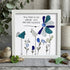 Birds & Flowers Cheerful Quote Sea Glass Framed Art - White - 8" X 8" - image 7