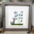 Cute Puppy & Flower Garden Sea Glass Framed Art - image 3