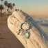 Beachy Light Green Sea Glass & Starfish Charm Necklace - image 3