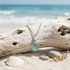 FREE Today: Delicate Seafoam Sea Glass Necklace With Pearl - image 4