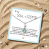 Delicate Seafoam Sea Glass Necklace With Pearl - image 2