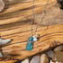 FREE Today: Nautical Themed Charms & Pearls Sea Glass Necklace - Aqua Square - image 6