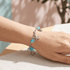 Turquoise Sea Glass Bracelet With Ocean Element Charm - image 1