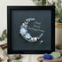 Be Happy Today Crescent Moon Sea Glass Framed Art - Black - 8" X 8" - image 6