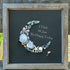 Be Happy Today Crescent Moon Sea Glass Framed Art - image 0