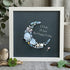 Be Happy Today Crescent Moon Sea Glass Framed Art - White - 8" X 8" - image 7