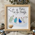 Life Is Better At The Beach Custom Family Name Sea Glass Framed Art - Oak - 8" X 8" - image 5