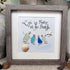 Life Is Better At The Beach Custom Family Name Sea Glass Framed Art - image 3