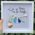 Life Is Better At The Beach Custom Family Name Sea Glass Framed Art - image 2