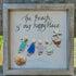 Our Happy Place Custom Family Name Sea Glass Framed Art - image 2