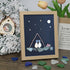 Starry Night Romantic Camping Sea Glass Framed Art - Oak - 8" X 6" - image 6
