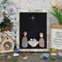 Holy Family Nativity Story Sea Glass Framed Art - Retro White - 8" X 6" - image 10
