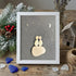 Romantic Night Sky Handmade Couple Sea Glass Framed Art - White - 8" X 6" - image 9