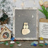Romantic Night Sky Handmade Couple Sea Glass Framed Art - Retro White - 8" X 6" - image 10