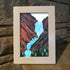 Waterfall Canyon Landscape Sea Glass Framed Art - image 6