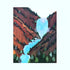 Waterfall Canyon Landscape Sea Glass Framed Art - image 2