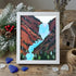 Waterfall Canyon Landscape Sea Glass Framed Art - White - 8" X 6" - image 9