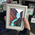 Waterfall Canyon Landscape Sea Glass Framed Art - image 3