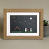 Moon & Stars Camping Couple Sea Glass Framed Art - image 5