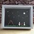 Moon & Stars Camping Couple Sea Glass Framed Art - image 6