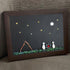 Moon & Stars Camping Couple Sea Glass Framed Art - image 7