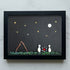 Moon & Stars Camping Couple Sea Glass Framed Art - Black - 6" X 8" - image 10