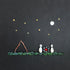 Moon & Stars Camping Couple Sea Glass Framed Art - image 2