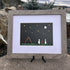 Moon & Stars Camping Couple Sea Glass Framed Art - image 3