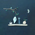 Spooky Cute Ghost & Cat Halloween Sea Glass Framed Art - image 2