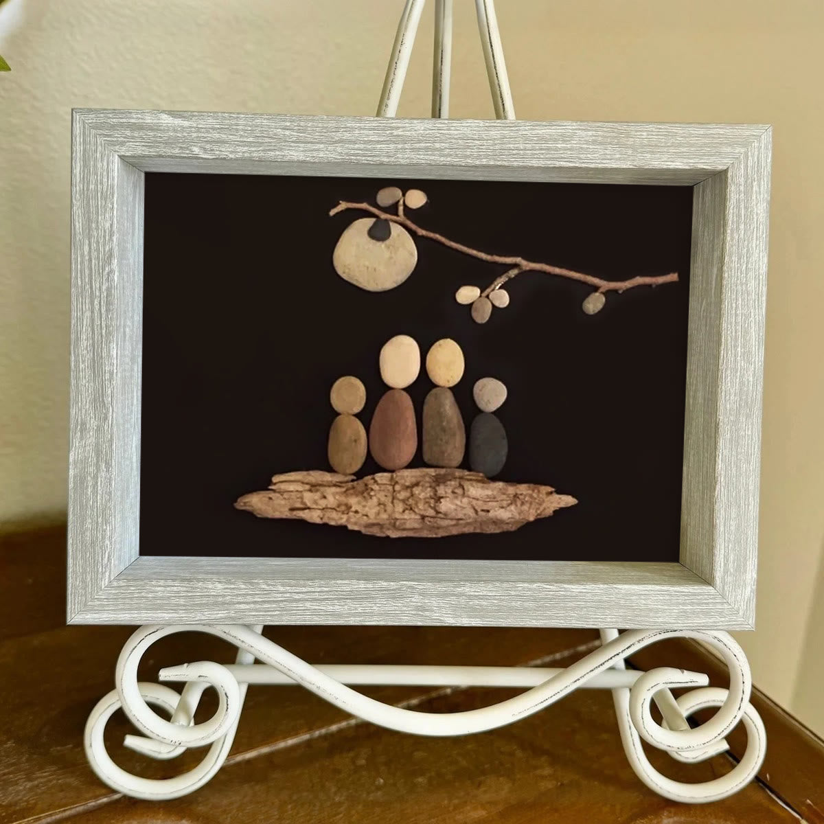 Together Under the Moon Family Sea Glass Framed Art - image 5